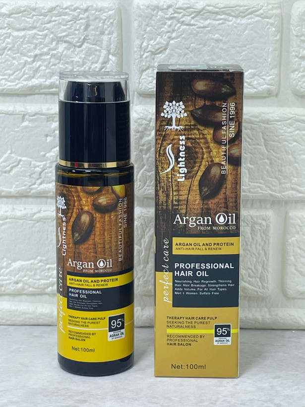 روغن مو آرگان و پروتئین لایتنس (Lightness Argan Oil & Protein Professional Hair Oil)