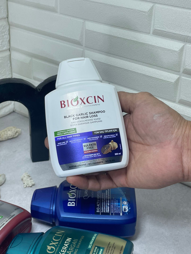 شامپوبیوکسین سفید سیر سیاه (Bioxcin Black Garlic Shampoo)