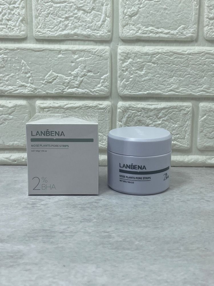 چسب / ماسک بینی کاسه‌ای ضد جوش سرسیاه لانبنا با ۲٪ بی اچ ای (LANBENA Nose Plants Pore Strips 2% BHA)