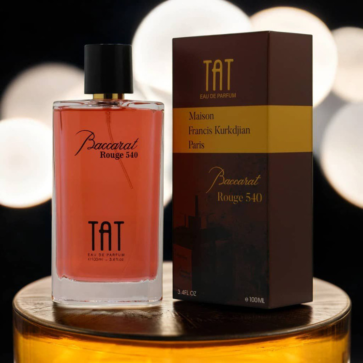 ادکلن ۱۰۰ میل تات رایحه باکارات رژ ۵۴۰ (TAT Baccarat Rouge 540 – 100ml)