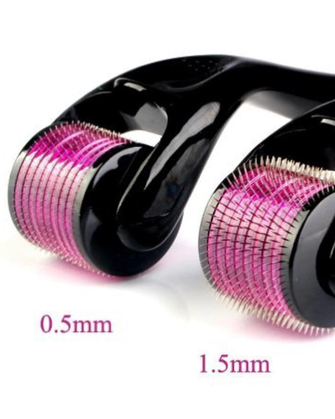 درمارولر ارگونومیک با سوزنهای تیتانیومی ضدحساسیت (Titanium Derma Roller)