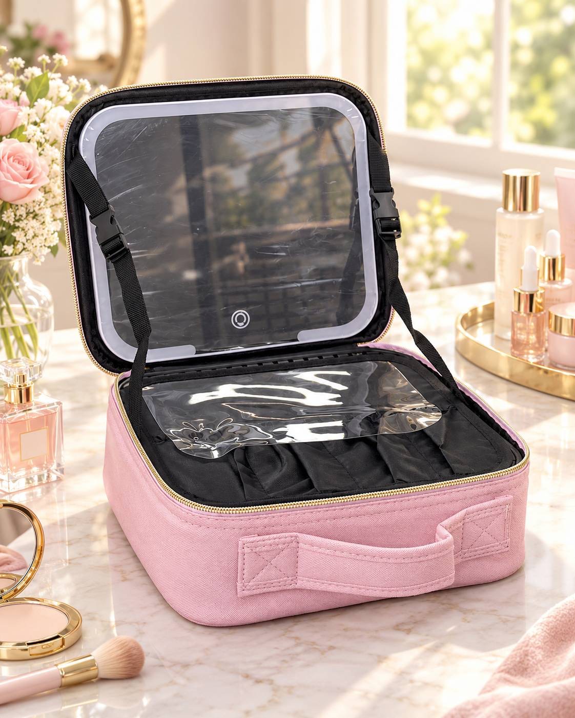 کیف آرایشی مجهز به آینه (Cosmetic Club)