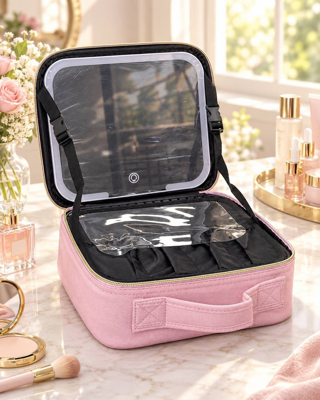 کیف آرایشی مجهز به آینه (Cosmetic Club)