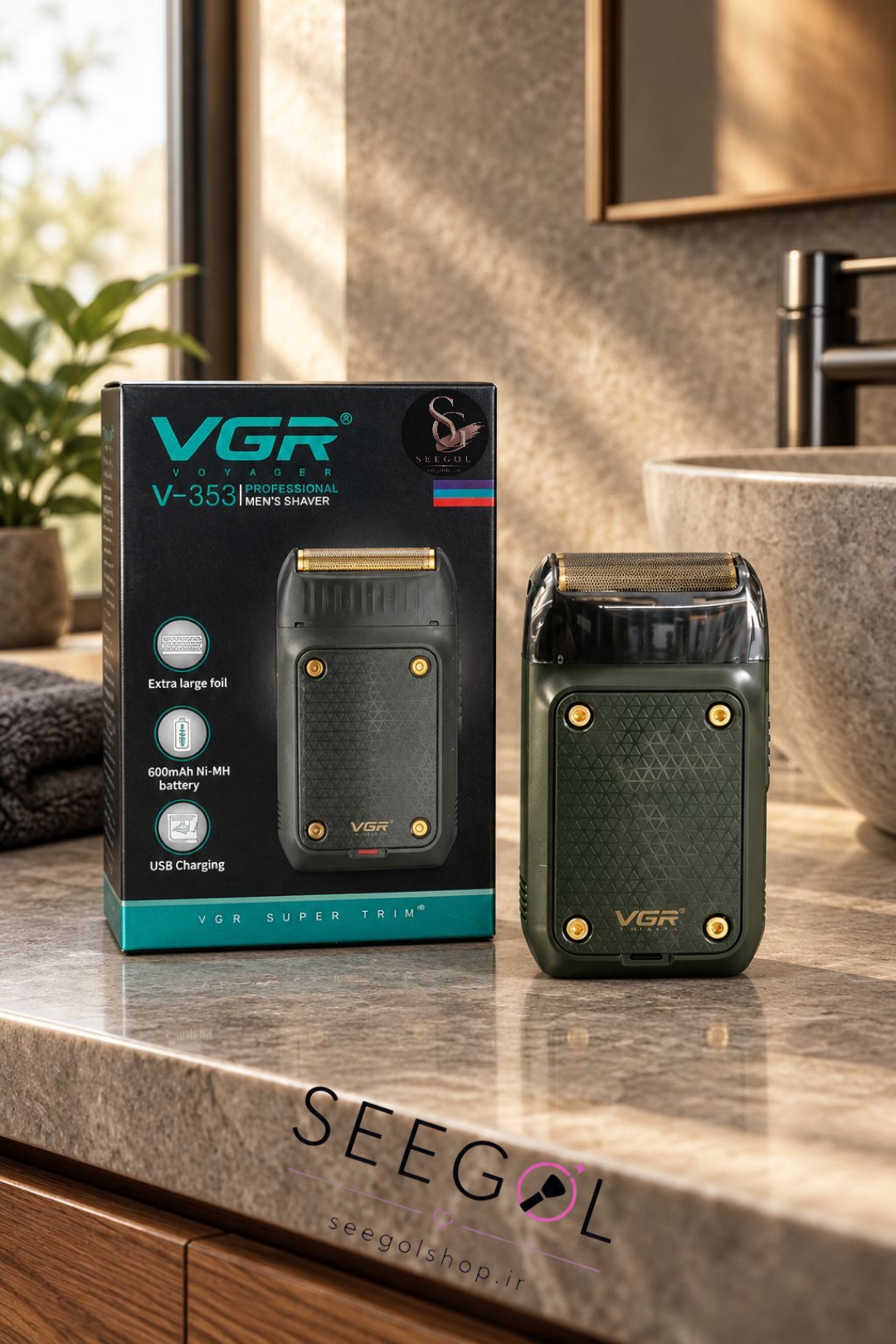 شیور و ماشین اصلاح صورت وی‌جی‌آر مدل V-353 (VGR V-353 Professional Shaver)